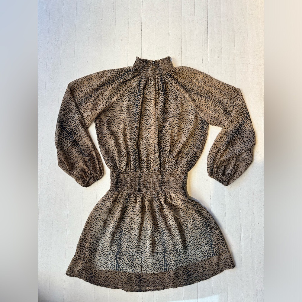 leopard mini dress